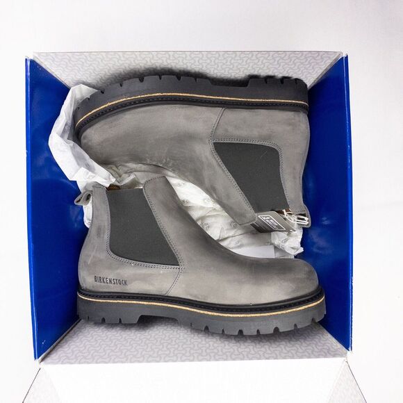 NEW Birkenstock Stalon Graphite Nubuck 44 R EU‎ Men's US 11 Gray Boots - Picture 2 of 9